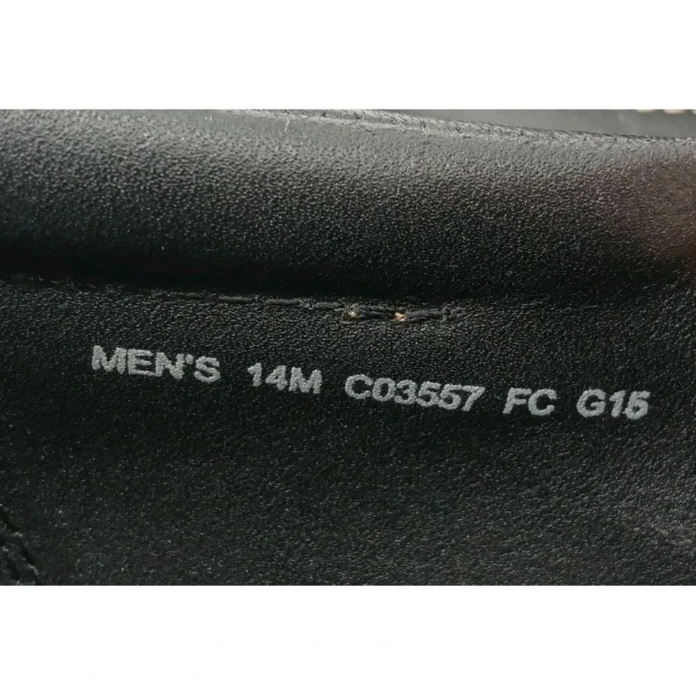 Cole Haan Venetian Driving Loafers Men's Size 14M Black Leather Moc-Toe Shoes C1